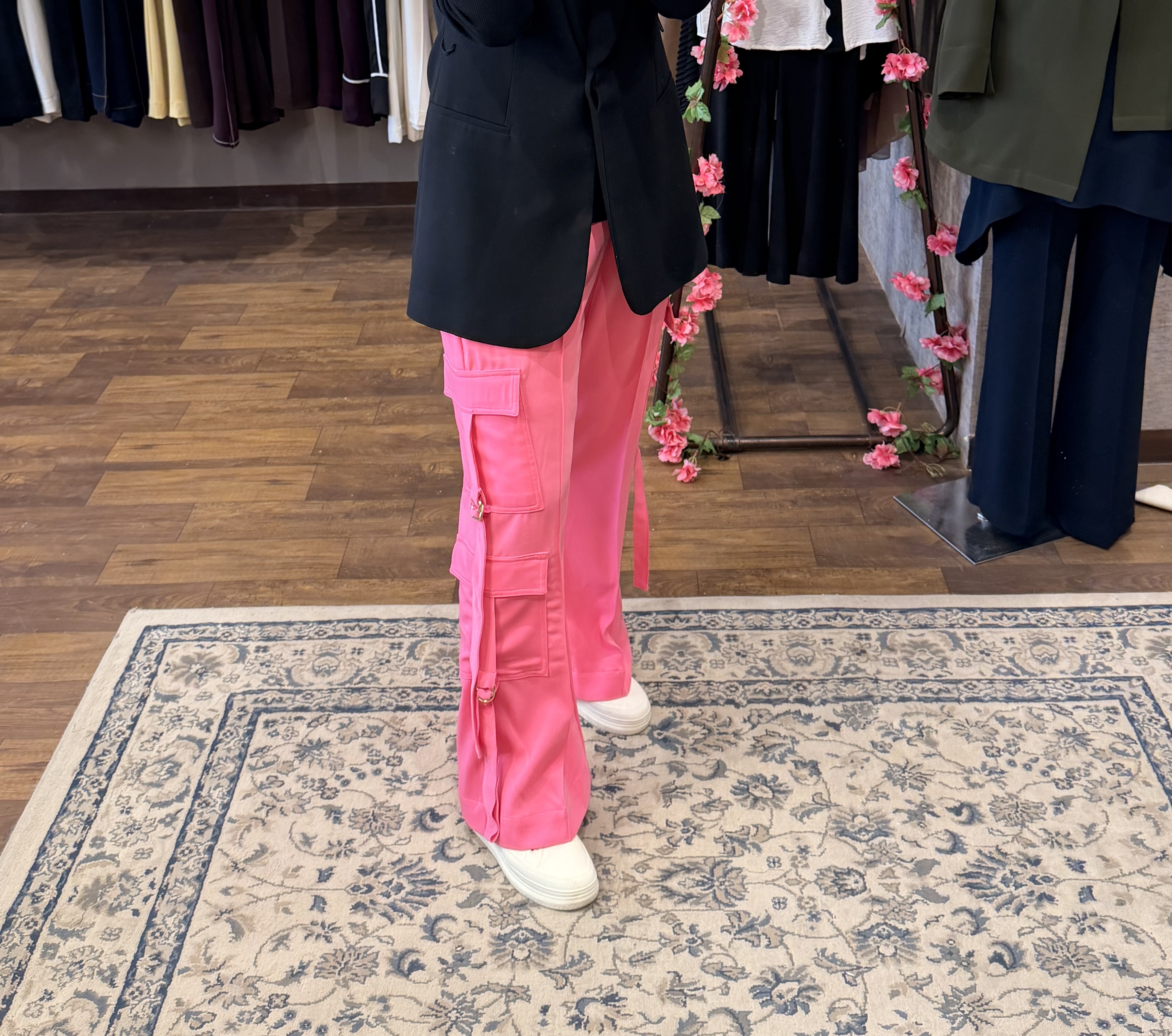  Pink Cargo  Pant 