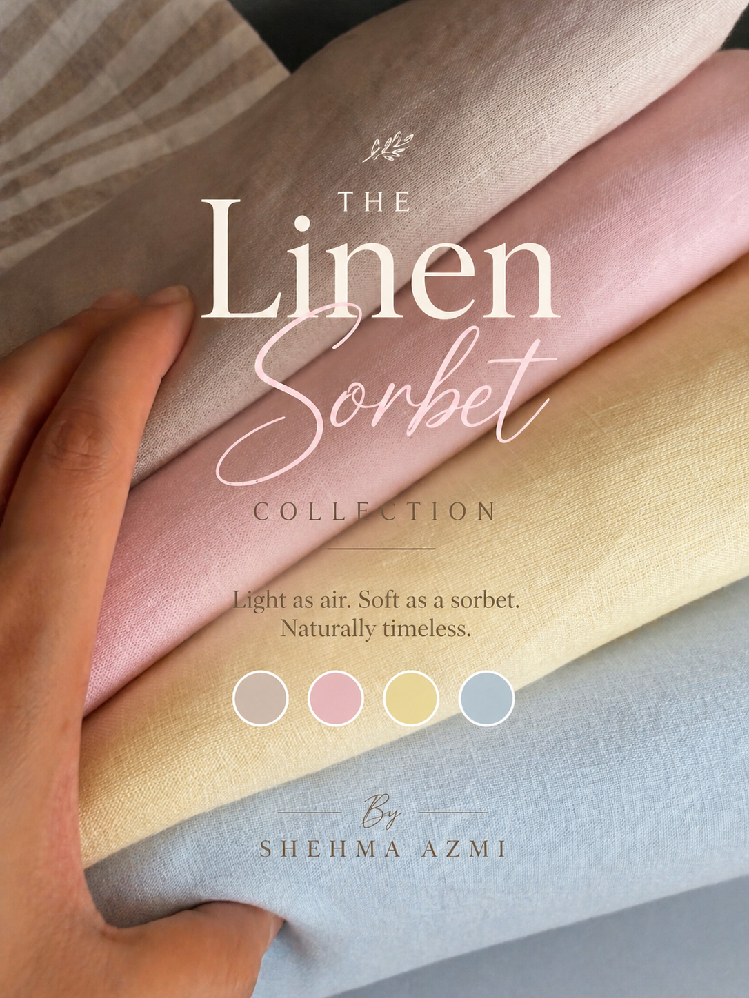 Pink Cotton linen set