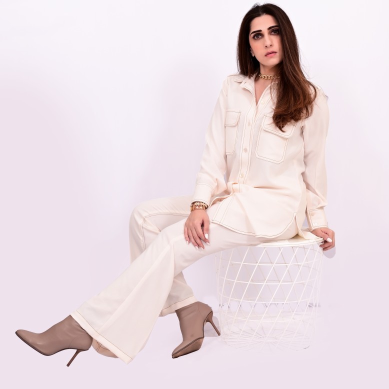 Aaliyah atelier off white denim 