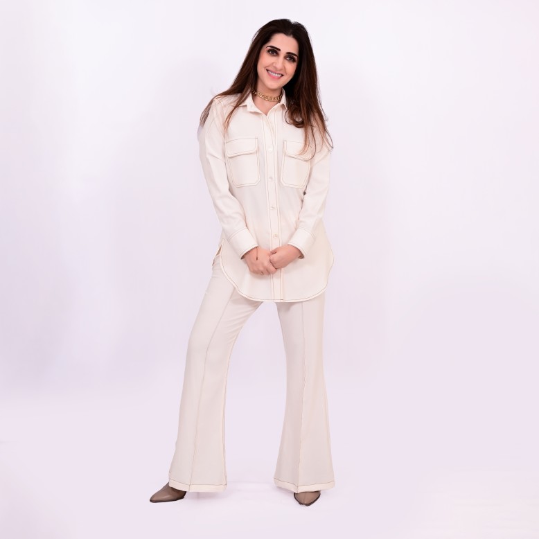 Aaliyah atelier off white denim 