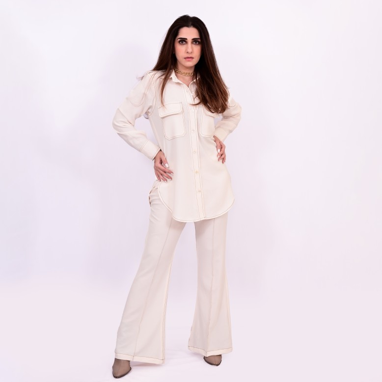Aaliyah atelier off white denim 