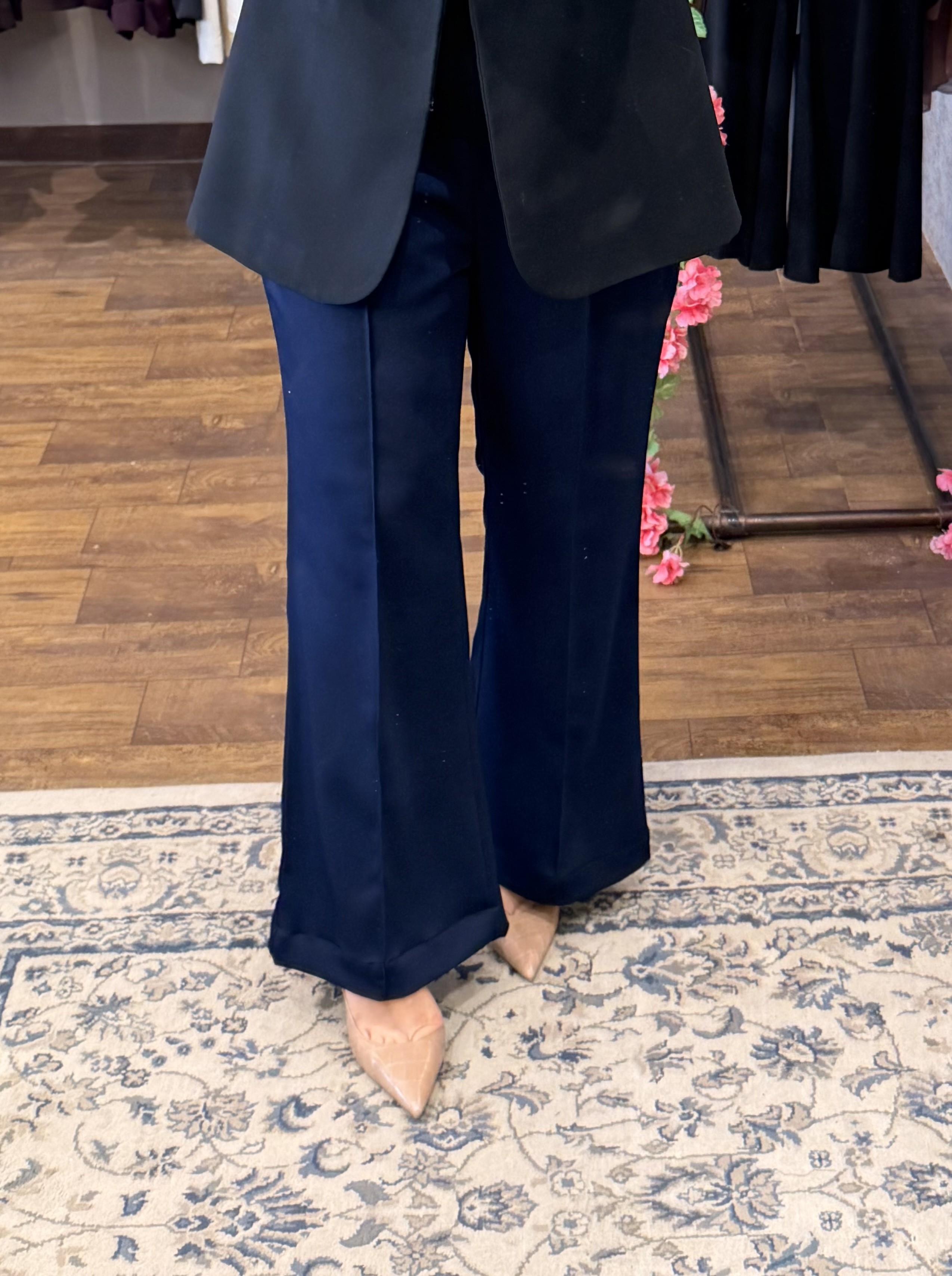 Navy blue Flare pant