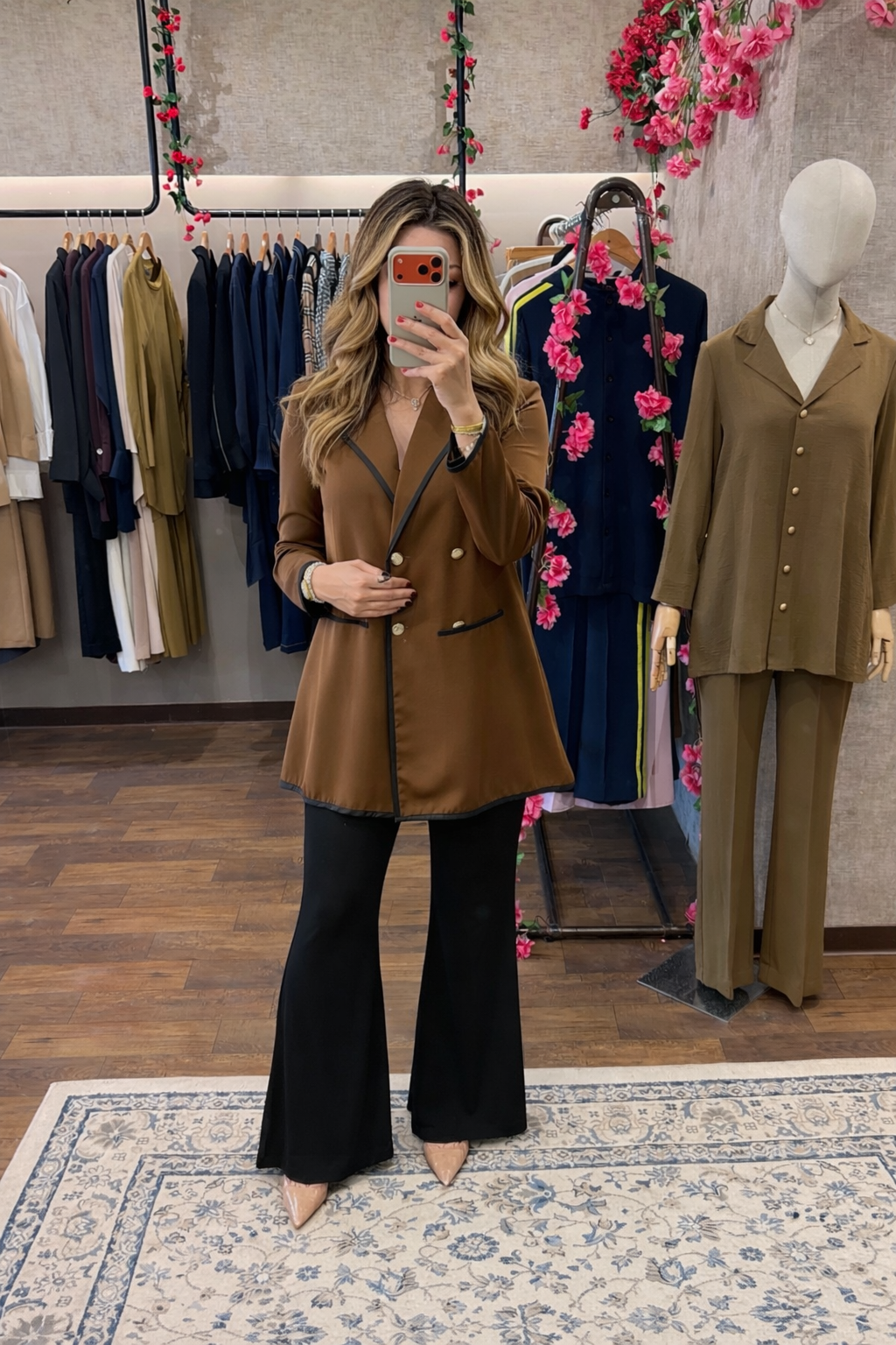 Brown glow blazer
