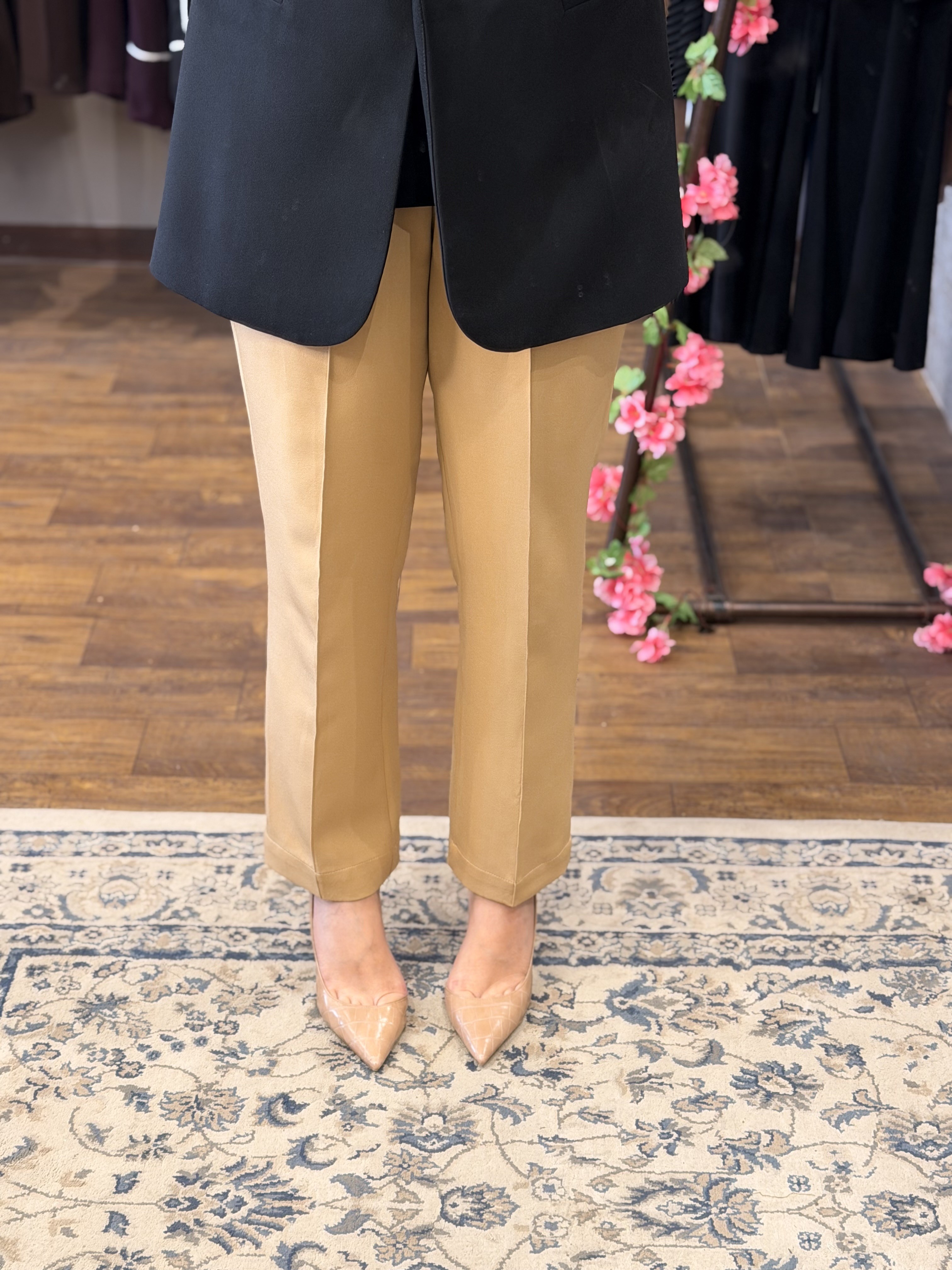 Beige slim Fit pant