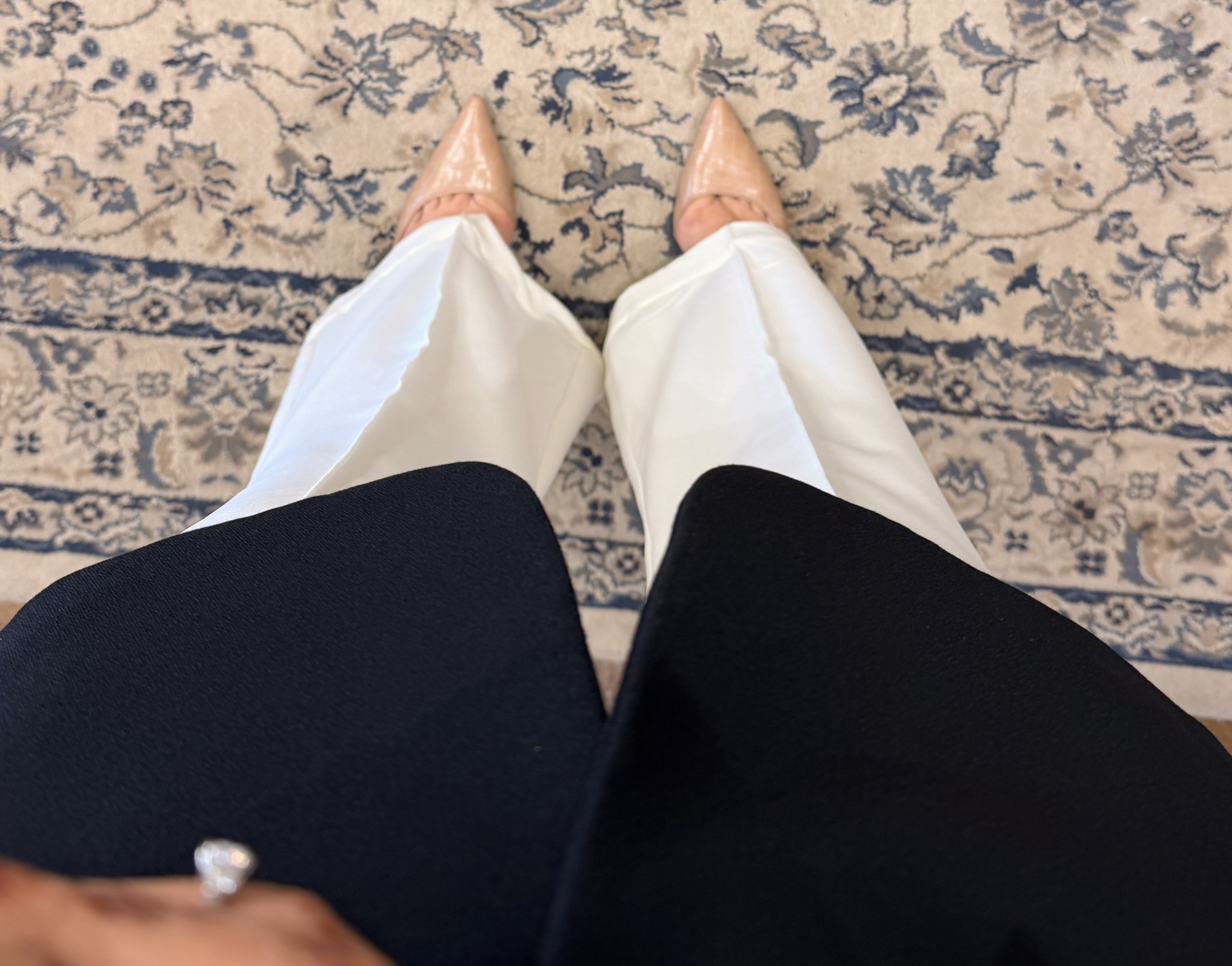 Sebastion white flare pant